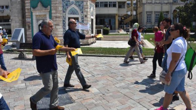 HDP nin  vicdan ve adalet  nöbeti İzmir de 